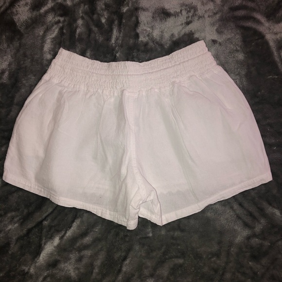 COPY - White Cotton Shorts - Picture 2 of 4